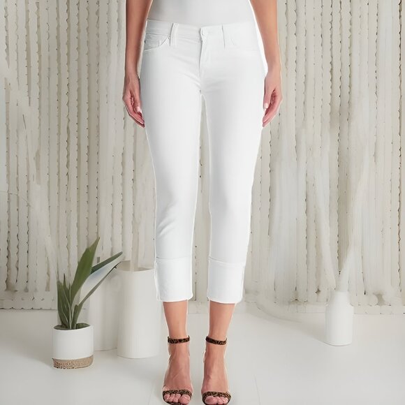 Hudson Cropped Muse Skinny with 5" Cuff Jeans (size 30) - Picture 1 of 15